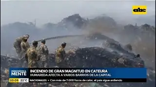Incendio de gran magnitud en vertedero Cateura
