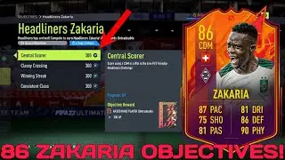 HOW TO COMPLETE ZAKARIA OBJECTIVES FAST! - 86 Rated Headliners Denis Zakaria Objective - FIFA 22
