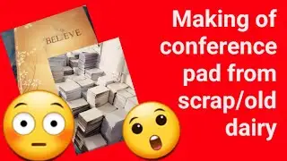 Transforming Waste into Treasure: Crafting a Writing Pad from Scrap Dairy