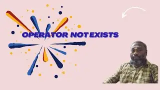 Not Exists Operator