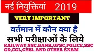 New Appointment 2019 | वर्तमान में कौन क्या है 2019 | Vartman me kaun kya hai 2019