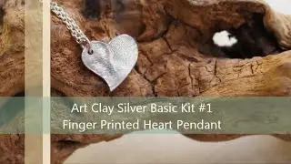 Art Clay Silver Basic Kit #1 - Finger Printed Heart Pendant