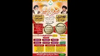 #live || 20 rajab 2026 // shageer Karbala confronce Imam bargah Nasir UL Aza RWP