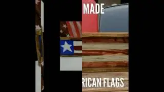 4th of July Hand made rustic Reclaimed wood American flag signs