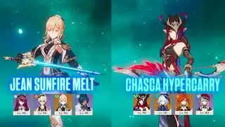 NEW SPIRAL ABYSS 5.7/5.8 | C0 Jean Sunfire Melt & C0 Chasca Hypercarry | Genshin Impact
