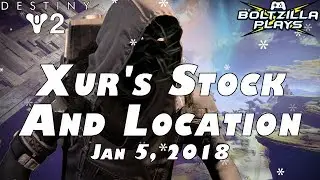 Destiny 2: Xur Location/Stock Jan 5 2018