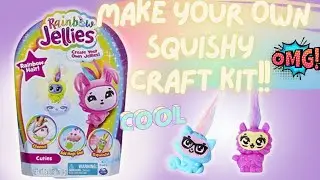 Rainbow Jellies Craft Kit Revies!!  Make Two SQUISHIES!! 😄
