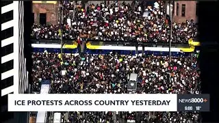 ICE protests across country yesterday