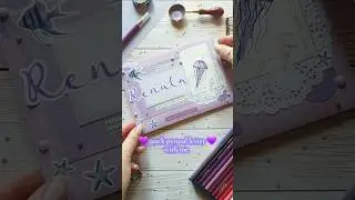 ☆&deg;&bull; pack penpal letter with me | purple jellyfish theme &bull;&deg;☆ #penpalletters #penpal #penpalwithme