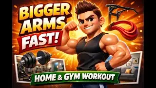How to Build Bigger Shoulders & Arms Fast | Muscle Growth Workout (Home & Gym)