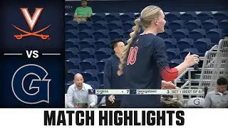 Virginia vs. Georgetown Match Highlights | 2025 ACC Volleyball