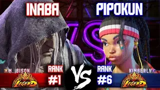 SF6 ▰ INABA (#1 Rank M.Bison) vs PIPOKUN (#6 Rank Kimberly) ▰ Street Fighter 6 Replays
