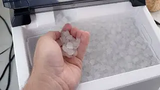 Обзор льдогенератора Kismile Nugget Pebble | Производительность 35 фунтов жевательного льда в ден...