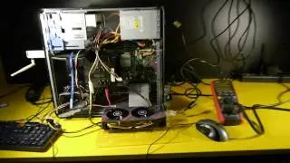 PCIe x16 Extender + Power Test: PCIe 3.0 AMD R9 270X on very old PC (PCIe 1.0)