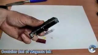 Inside Canon CLI-526M Magenta Ink Cartridge