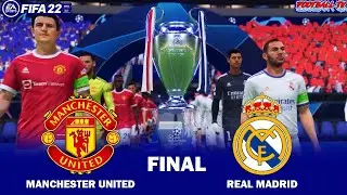 FIFA 22 MANCHESTER UNITED VS REAL MADRID UEFA CHAMPIONS LEAGUE GAMEPLAY