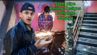 Part 4 Steel pipe Railing Designs Finally Complete #minivlog #viral #vlog @Arjun-Ytu Arjun-Ytu 🇳🇵😮🙏