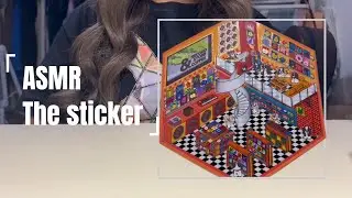 【ASMR】Cute STICKERS about little record store.