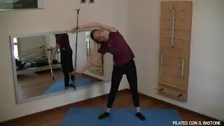 Pilates con il bastone. Lezione intera