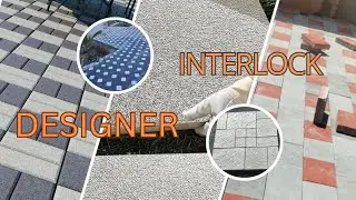 Interlock laying || PAVER BlOCK || Popular design || tiles || amazing interlock design 