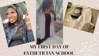 FIRST DAY OF ESTHETICIAN SCHOOL.BOCA BEAUTY ACADEMY.(Esthetician kit unboxing).