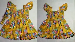 রাবার দিয়ে বাচ্চাদের জামার ডিজাইন।। Elastic Design Baby Frog Cutting And Stitching 