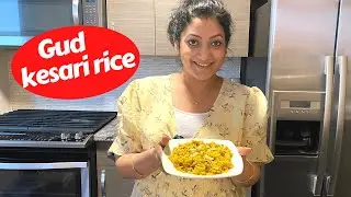 गुड़, केसर के मीठे चावल, Vasant Panchami special [Sweet rice recipe]