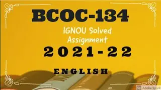 IGNOU BCOC 134 SOLVED ASSIGNMENT 2021-22 Business Mathematics  Statistics IGNOU Solved Assignment