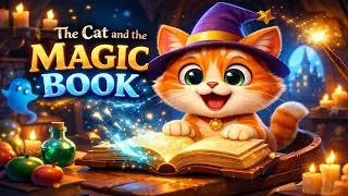 🐱 The Cat and the Magic Book | 3D Cartoon Story