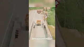 The Truck Braking Net A Genius Invention for Road Safety #shorts