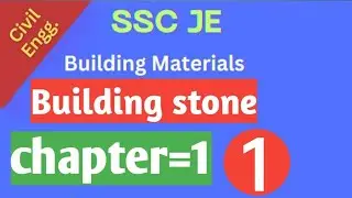 Construction Materials/Building Materials-(Lecture-1) - Building Stone Completed | 1 semester