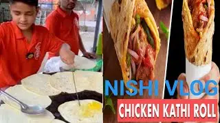 12 Years Old Little Boy Selling Cheapest Double Eggs Chicken Rolls Rs. 50/- Only l Noida Street Food
