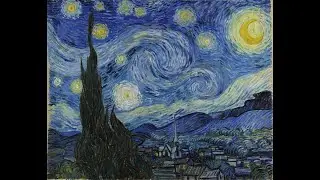 油画教程 梵高著作星月夜临摹