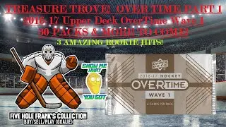 2016-17 Upper Deck OVERTIME Wave One 30 PACK RIP!  MASSIVE ROOKIE PARALLELS & GOLD AUTO!  Amazing!