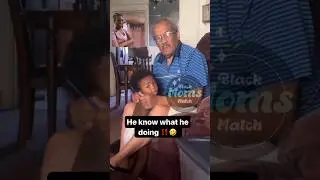 Mom gives a grandfather advice on how to comb his grandson&rsquo;s hair 😂🥰 #shorts #funnybaby #grandpa