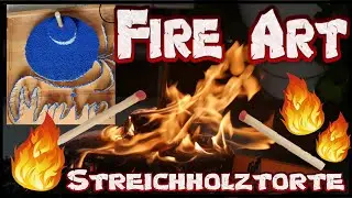 Streichholz Experiment | match chain amazing Fire Domino | Fire Art | Silvester Torte