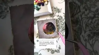 Wax seal stamp with pink black orange colors palette #aesthetic #sealingwax #waxseal #satisfying