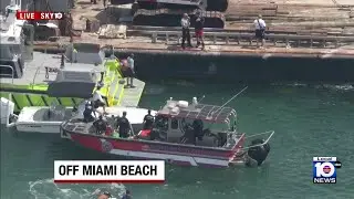 Rescue operation underway after incident involving sailboat off Miami Beach