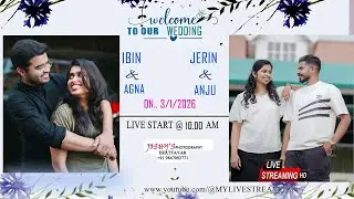 WEDDING | IBIN &AGNA |JERIN & ANJU |LIVE |03.01.2026 JOSHY'S PHOTOGRAPHY ERATTAYAR