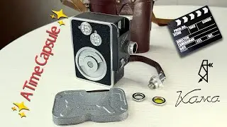 🎬📽️🎞️ KAMA USSR Retro Vintage Soviet Mechanical Video Camera Mini 8mm + Case