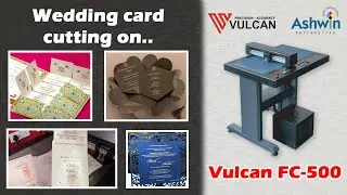 Wedding invitation card cutting on FC500vc Digital Flatbed Cutter