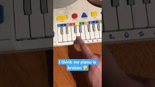 &ldquo;I think this toy piano is broken&rdquo; #music #samples #piano #funny