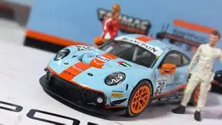 Tarmac Works 1/64 Hobby64 Porsche 911 GT3 R 2019 24hrs SPA Winner Gulf 1:64