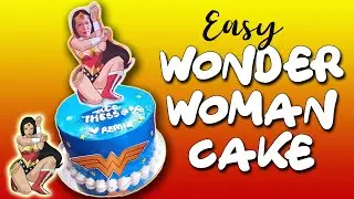WONDER WOMAN CHOCOLATE MOIST CAKE in BOILED ICING