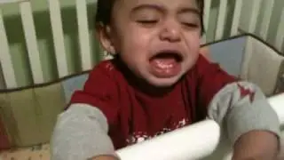 Neil crying to get out of the crib