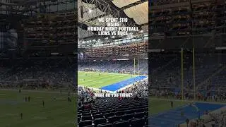 This is what $110 got us inside a Lions MNF game&hellip; valid?? #detroitlions #nfl #its2easy #viral