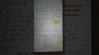 Interior point of a set, important examples! #interior_point_of_set  #examples #realanalysis