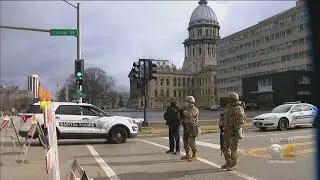 Heightened Security At Illinois State Capitol Over Protest Concerns
