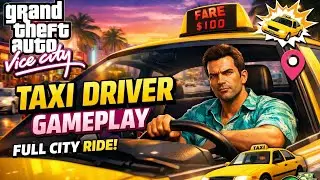 Vice City Taxi Driver Gameplay | Smooth Ride & Fun Missions