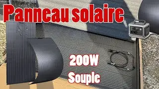 Pr&eacute;sentation du panneau solaire souple 200W de ALLPOWERS
